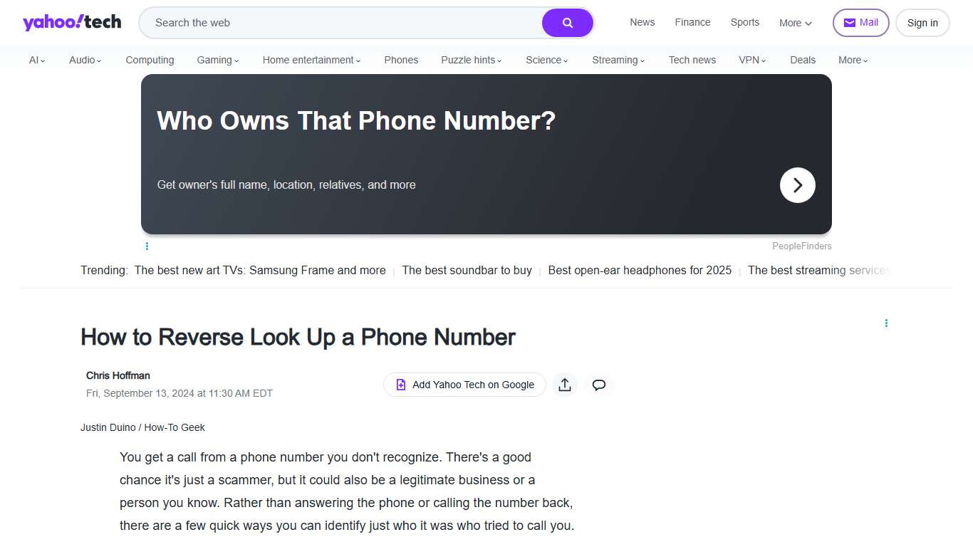 How to Reverse Look Up a Phone Number