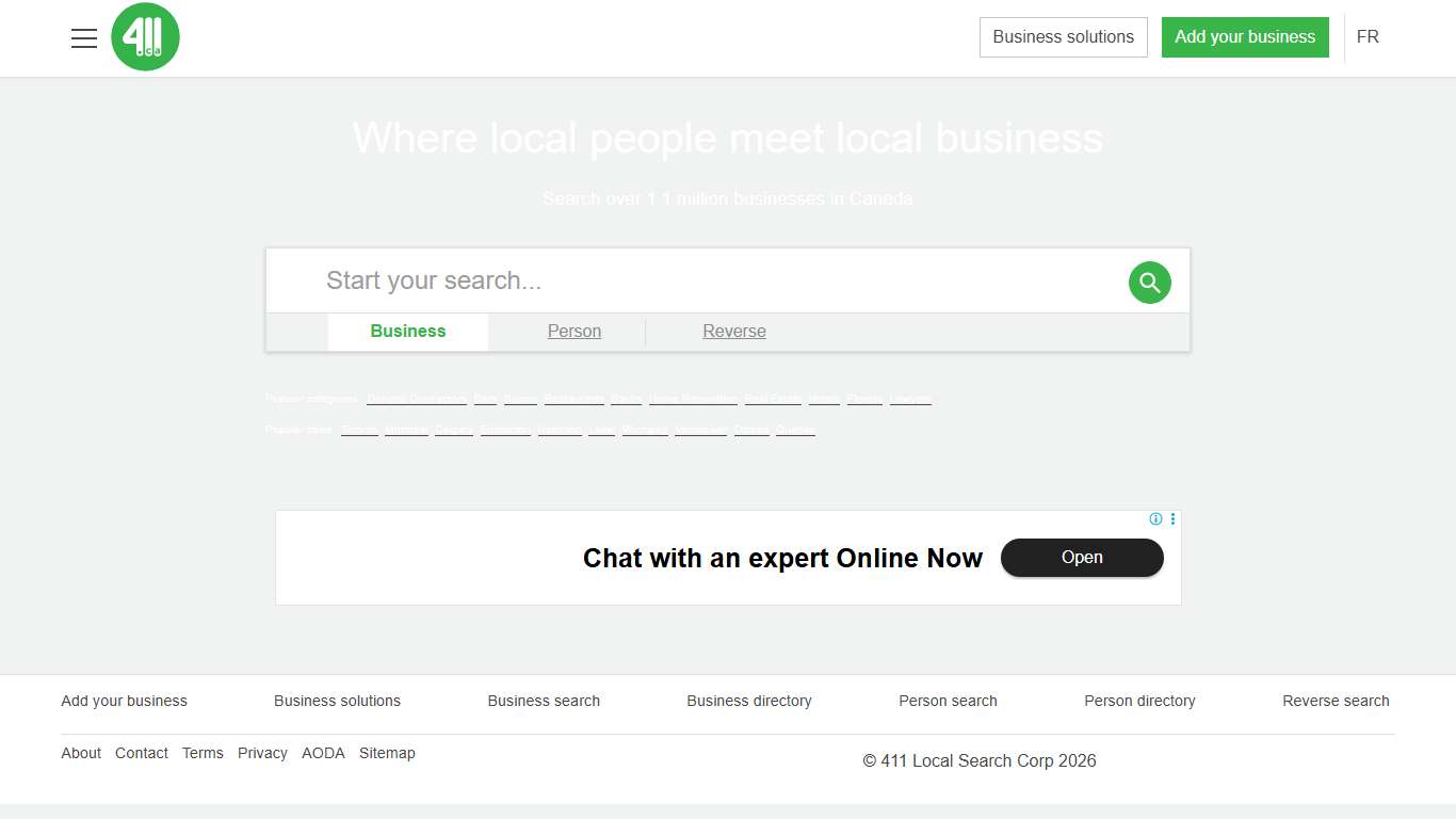 Canada's Local Search Engine 411.ca